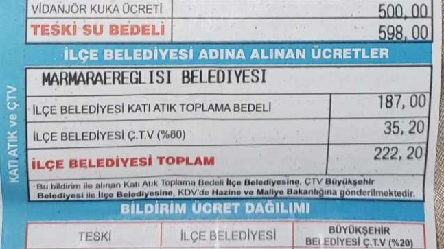 Hür Ses Özel Haber: Marmaraereğlisi’nde Su Değil, “Fatura” Çarptı: Vatandaş Kan Ağlıyor! 