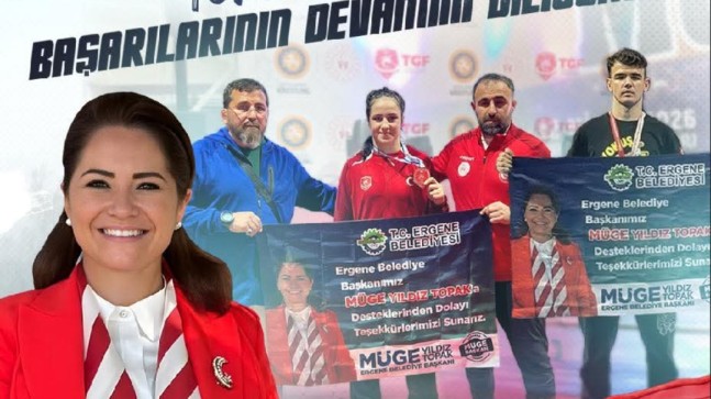 BAŞKAN MÜGE YILDIZ TOPAK’TAN ŞAMPİYONLARA TEBRİK: “ERGENE’NİN EVLATLARIYLA GURUR DUYUYORUZ”