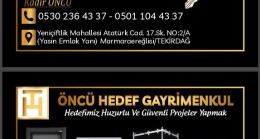 Gayrimenkul, Arsa, Villa, Dekorasyon ve İnşaat İşlerinin Tek Adresi = Öncü Hedef Gayrimenkul’dür!