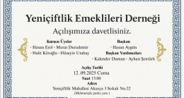 Yeniçiftlik Mahallesi’nde Emekliler Derneği Kuruluyor!