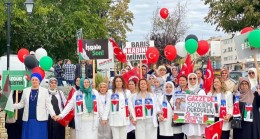 Ak Parti Tekirdağ İl Kadın Kolları Başkanlığı, Gazze İçin Sessiz Çığlık Eylemi Düzenledi!