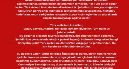 Zafer Partisi Tekirdağ İl Başkanlığı, Camii Minaresinden Kaldırılan Atatürk Portreli Bayrağa Tepki Gösterdi!