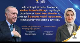 Aile ve Sosyal Hizmetler Bakanı Göktaş Tekirdağ’da Temel Atma Töreni ve İl Danışma Meclisi Toplantısına Katılacak!