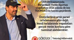 Gökhan Diktaş: “Tarımda Yeni Dönem Tekirdağ’dan Başlıyor”