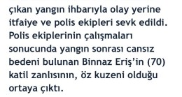 Tekirdağ ‘da Dehşet: Yangın İhbarıyla Girilen Evde Cinayet!