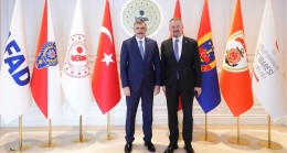MESTAN ÖZCAN’DAN İÇİŞLERİ BAKANI MUSTAFA ÇİFTÇİ’YE HAYIRLI OLSUN ZİYARETİ