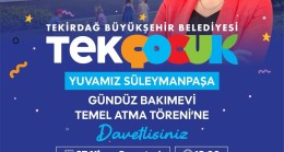 Tekirdağ Büyükşehir’den Süleymanpaşa’ya Yeni Eğitim Yuvası: TekÇocuk Gündüz Bakımevi’nin Temeli Atılıyor