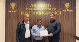 AK Parti Marmaraereğlisi Teşkilatında Teşekkür Belgesi Gururu