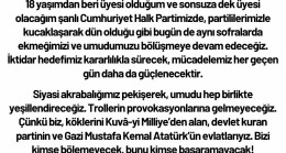 Bozkurter’den Genel Merkez Çıkışı: “Partimin Yanındayım, Provokasyonlara Gelmeyeceğiz”