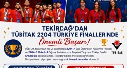 Tekirdağlı Öğrencilerden TÜBİTAK Türkiye Finallerinde Büyük Başarı