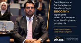 AK PARTİ MKYK TOPLANDI: DİKTAŞ’TAN ‘HAYIRLI OLSUN’ MESAJI