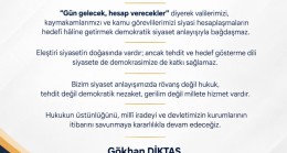 AK Parti Tekirdağ Milletvekili Gökhan Diktaş’tan Özgür Özel’e Sert Tepki: “Siyasi Nezakete ve Sorumluluğa Davet Ediyorum”