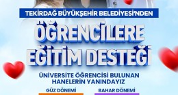 Tekirdağ Büyükşehir Belediyesi’nden Üniversite Öğrencilerine Toplam 18 Bin TL Eğitim Desteği