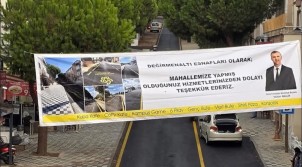 Değirmenaltı Mahallesi Esnafından Başkan Nallar’a Pankartlı Teşekkür!