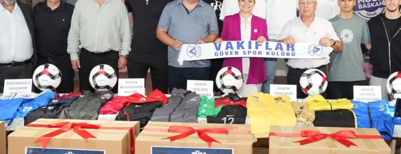 ERGENE’DE AMATÖR SPORA MALZEME DESTEĞİ ⚽️🎽