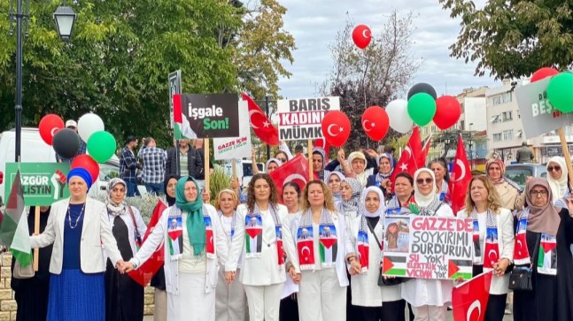 Ak Parti Tekirdağ İl Kadın Kolları Başkanlığı, Gazze İçin Sessiz Çığlık Eylemi Düzenledi!