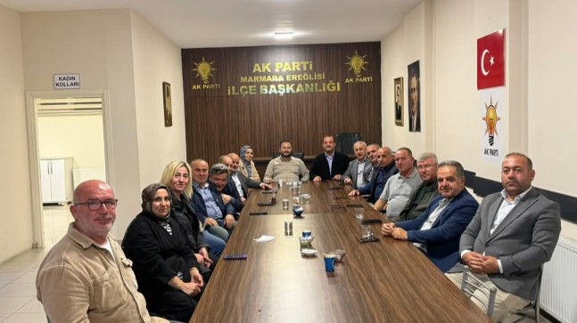 Ak Parti Marmaraereğlisi’nde Haftalık Olağan ilçe Yönetim Kurulu Toplantısı Gerçekleştirildi!