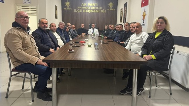 AK Parti Marmaraereğlisi İlçe Teşkilatı Saha Çalışmalarını Sürdürüyor