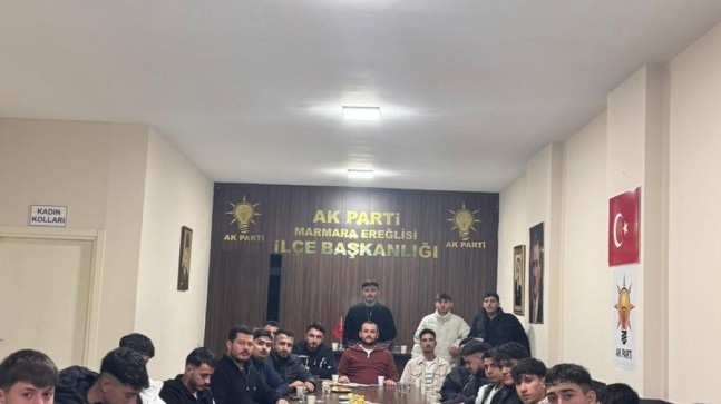AK PARTİ MARMARAEREĞLİSİ GENÇLİĞİNDEN GELECEK VİZYONU: “DURMAKSIZIN ÇALIŞMAYA DEVAM”   