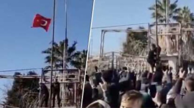 Nusaybin’de bayrak provokasyonu: Terörsüz Türkiye süreci hedef alındı