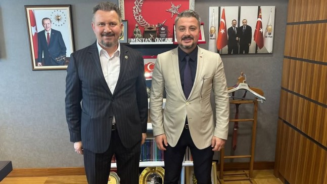 Milletvekili Mestan Özcan, Kırklareli Belediye Başkan Yardımcısı Sabri Çınar’ı Gazi Meclis’te Ağırladı