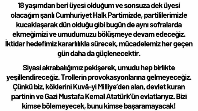 Bozkurter’den Genel Merkez Çıkışı: “Partimin Yanındayım, Provokasyonlara Gelmeyeceğiz”