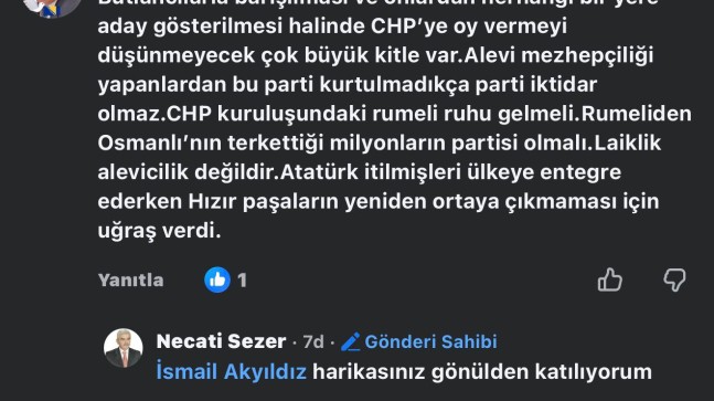 CHP’li Eski Belediye Başkanından Tartışmalı Çıkış: “Temizlik Yapılacak”