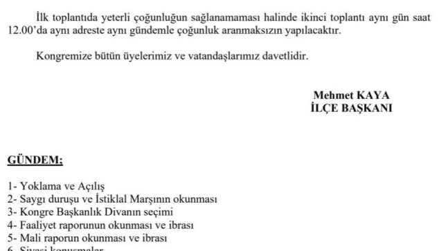 MHP Marmaraereğlisi’nde Kongre Süreci Başlıyor! 