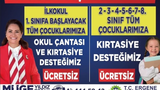 Ergene Belediyesi’nden Öğrencilere Büyük Eğitim Desteği: Çanta ve Kırtasiye Malzemeleri Ücretsiz Dağıtılacak