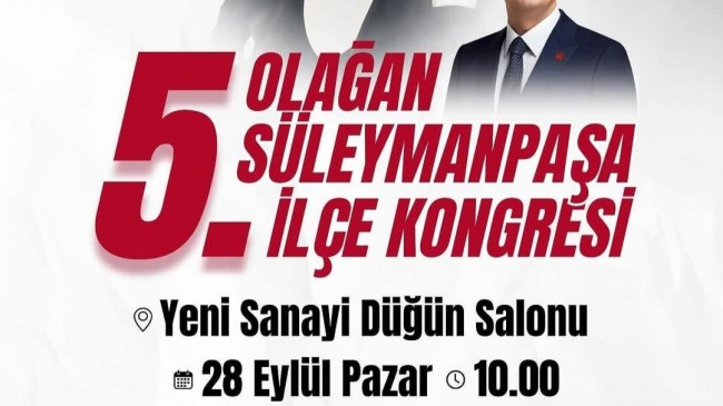 CHP Süleymanpaşa’da Her Şeyin Belli Olacağı Gün Belli Oldu!