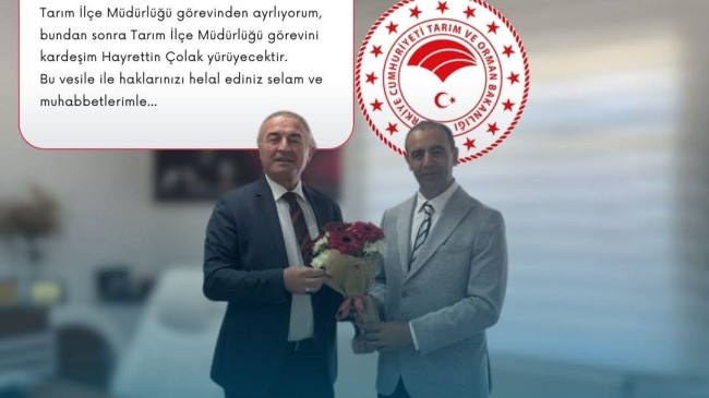 Marmaraereğlisi ilçe Tarım Müdürlüğü’nde Değişim!