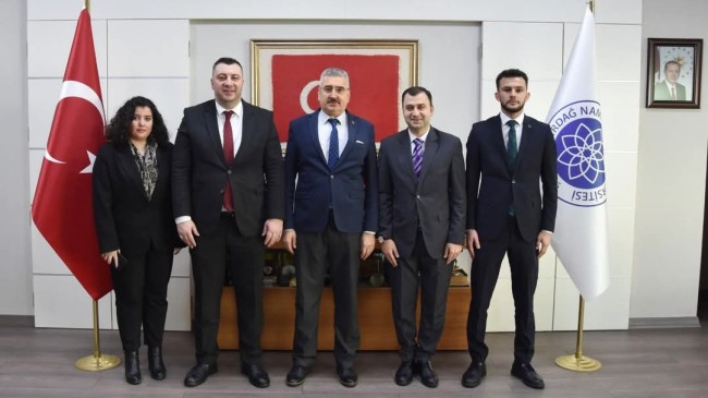 Ülkü Ocakları İl Başkanı Zıvalıoğlu’ndan NKÜ Rektörü Şahin’e Ziyaret