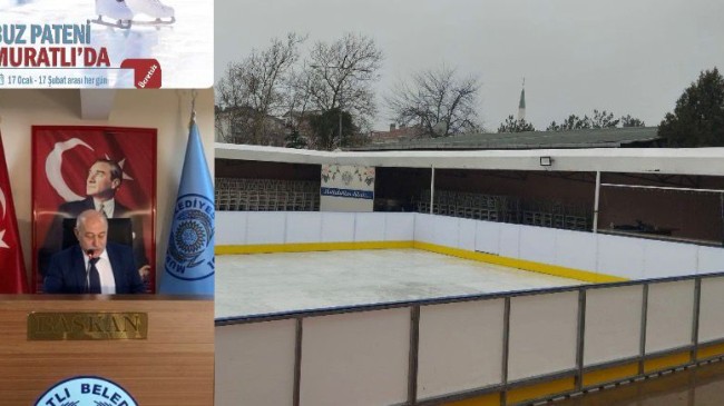 *Muratlı’da Yine Bir İlk: Başkan Türel’den Sömestr Tatiline Buz Pateni Sürprizi!*