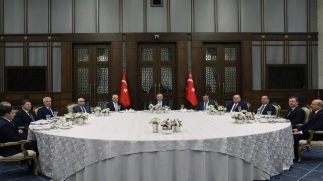 Cumhurbaşkanı Erdoğan yasama, yürütme ve yargı organlarının temsilcileriyle bir araya geldi