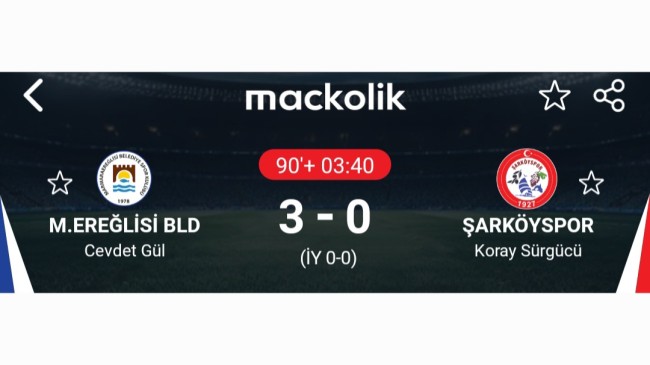 Marmaraereğlisi Belediye Spor, 3 Puanı 3 Golle Aldı! 