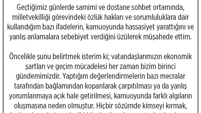 Mestan Özcan’dan Kamuoyuna ‘Özlük Hakları’ Açıklaması: “Sözlerim Bağlamından Koparıldı”