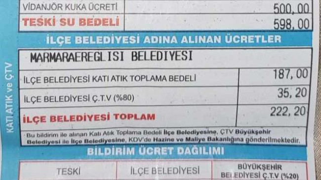 Hür Ses Özel Haber: Marmaraereğlisi’nde Su Değil, “Fatura” Çarptı: Vatandaş Kan Ağlıyor! 