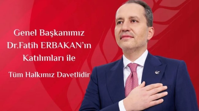 Fatih Erbakan Tekirdağlılarla İftarda Buluşacak