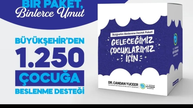 TEKİRDAĞ BÜYÜKŞEHİR’DEN ÖĞRENCİLERE BESLENME KALKANI: 1250 ÇOCUĞA DESTEK