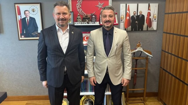 Milletvekili Mestan Özcan, Kırklareli Belediye Başkan Yardımcısı Sabri Çınar’ı Gazi Meclis’te Ağırladı