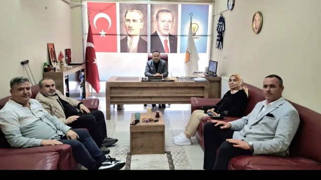 Mustafa Kemal Paşa Mahalle Muhtarı Tayfun Oran’dan AK Parti İlçe Başkanlığına Ziyaret