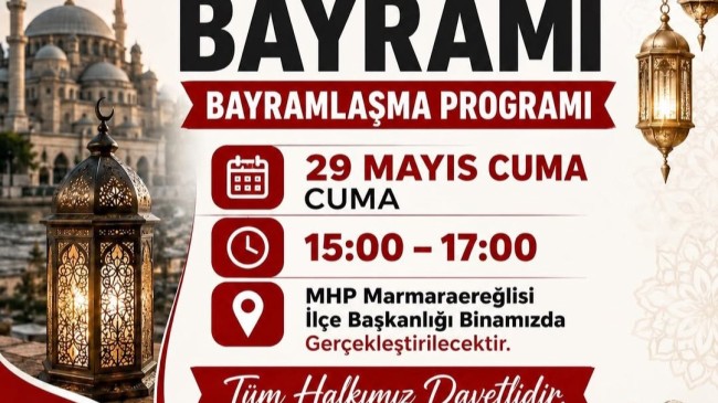 MHP Marmaraereğlisi İlçe Başkanlığı’nda Bayramlaşma Programı Düzenleniyor