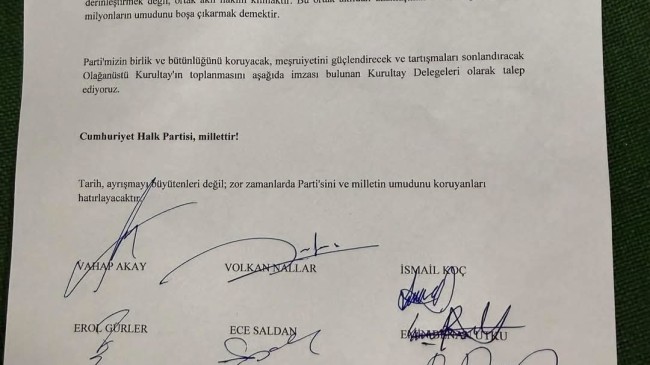 CHP Tekirdağ’da 13 Kurultay Delegesi, CHP Genel Başkanı Kemal Kılıçdaroğlu’na Baş Kaldırdı! 