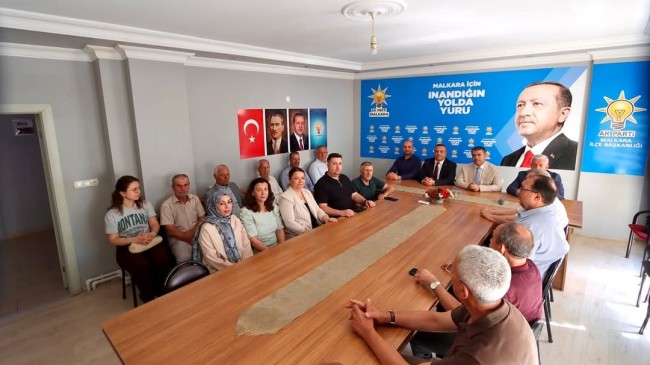 AK PARTİ TEKİRDAĞ İL BAŞKANI ALİ GÜMÜŞ’TEN MALKARA İLÇE TEŞKİLATINA ZİYARET