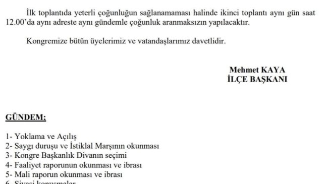 MHP Marmaraereğlisi’nde Kongre Süreci Başlıyor! 