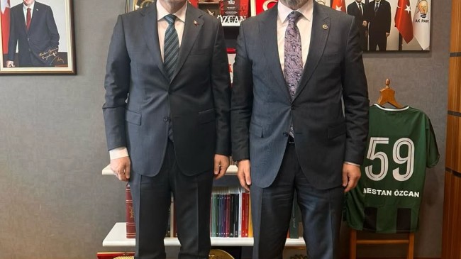 AK PARTİ TEKİRDAĞ MİLLETVEKİLİ MESTAN ÖZCAN’DAN SÜLEYMAN SOYLU’YA ANLAMLI AĞIRLAMA