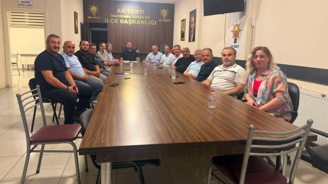 AK Parti Marmaraereğlisi İlçe Başkanlığı Haftalık Saha Çalışmalarını Planladı