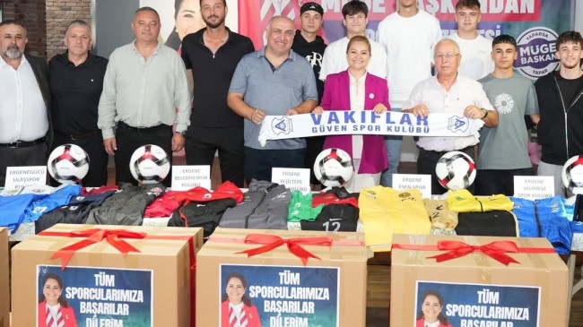 ERGENE’DE AMATÖR SPORA MALZEME DESTEĞİ ⚽️🎽